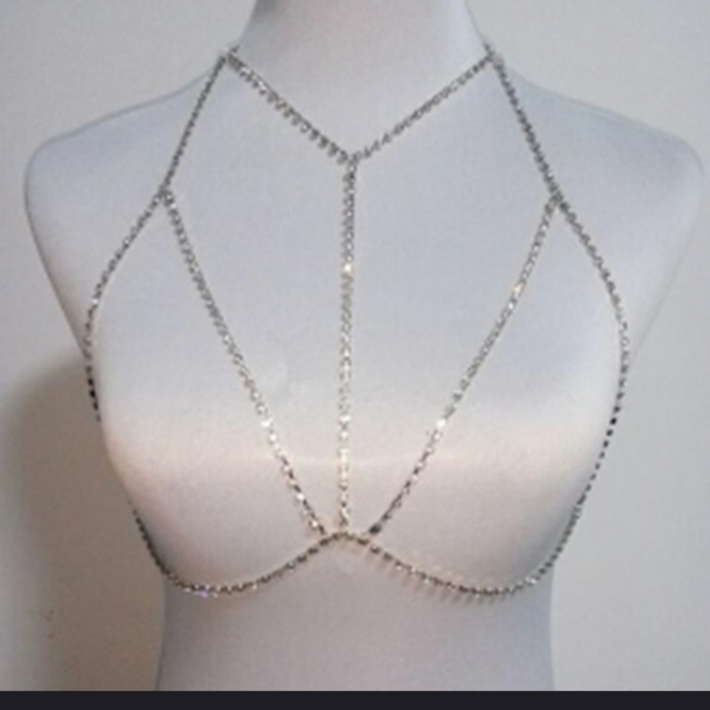 clear stones body candy jewelry